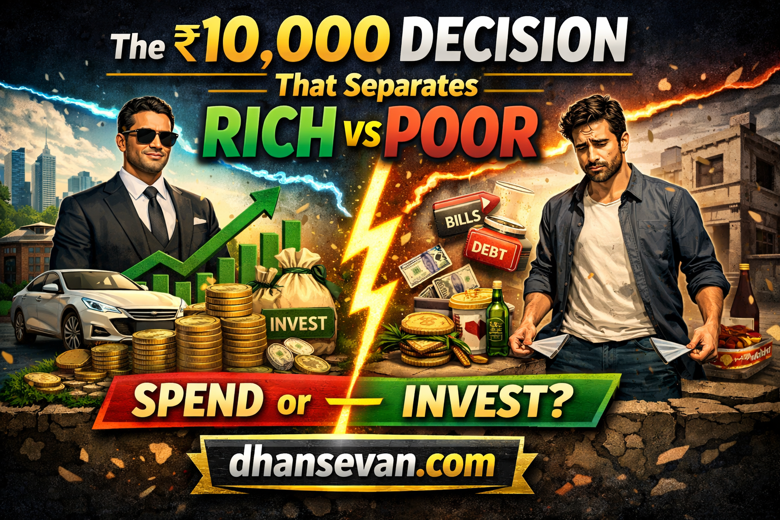 Thumbnail for The One Unfair Strategy in The ₹10,000 Decision That Separates Rich and Poor — Nobody Explains This That Will Decide Everything - Dhansevan Gaming News & Tutorials