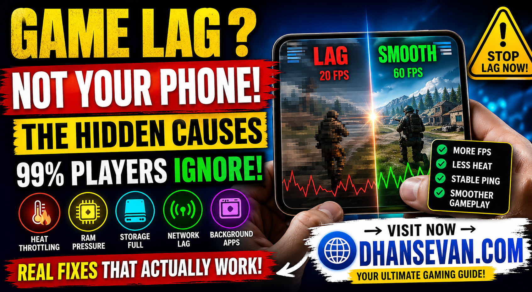 Thumbnail for Many Players Blame Their Phone For Game Lag… But The Biggest Causes Are Often Things People Overlook - Dhansevan Gaming News & Tutorials