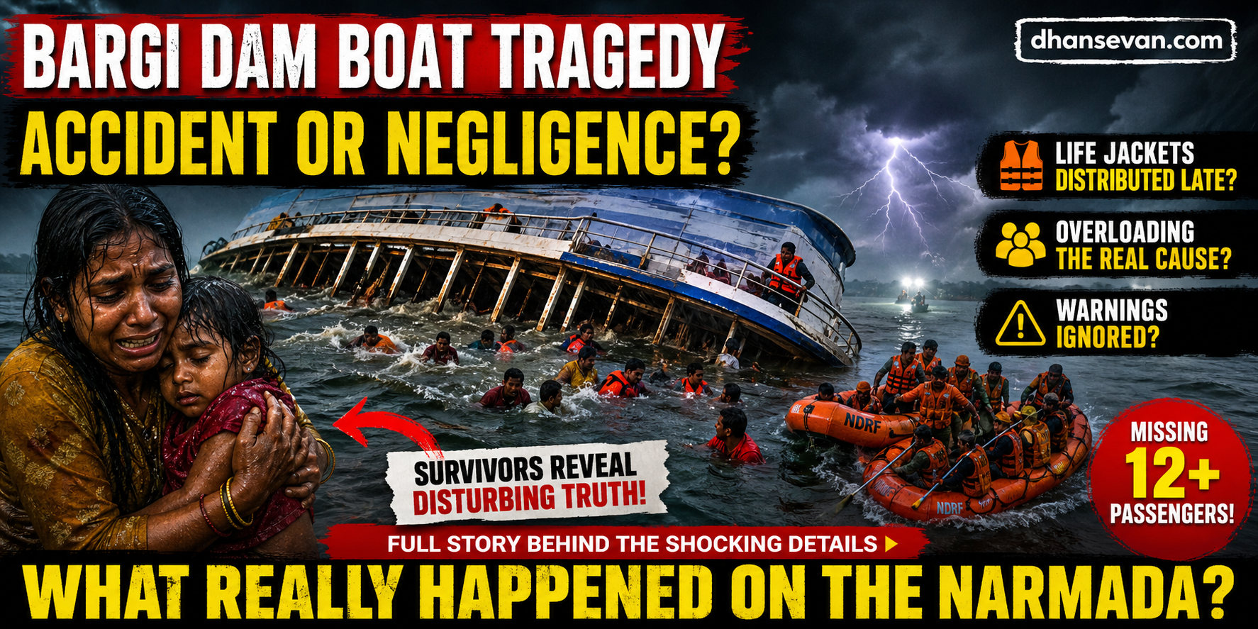 The Bargi Dam Boat Tragedy Looked Like A Sudden Storm… But Survivor Accounts Suggest Something More Disturbing
