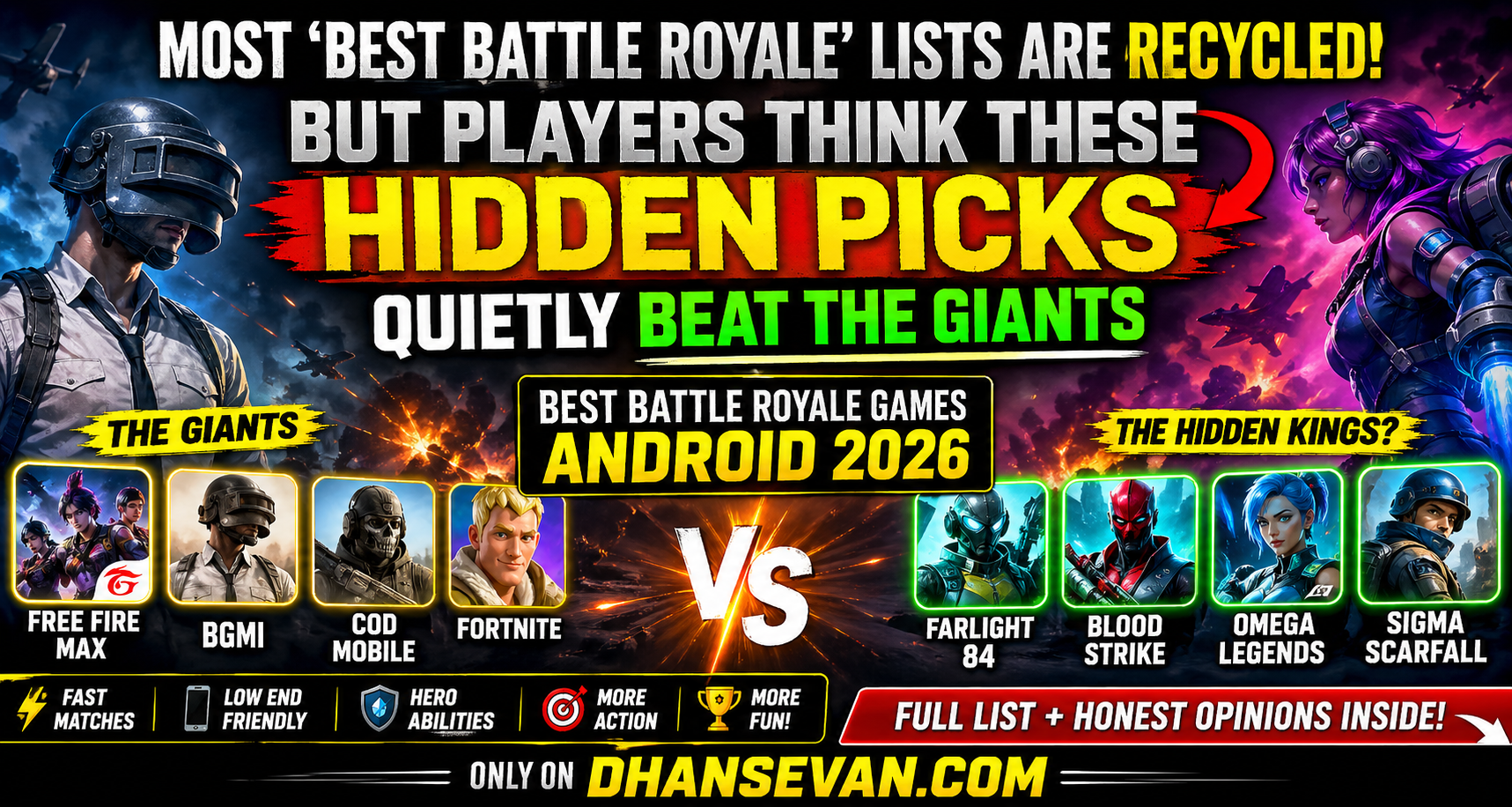 Most ‘Best Battle Royale Games’ Lists Are Recycled… But Players Think These Hidden Picks Quietly Beat the Giants