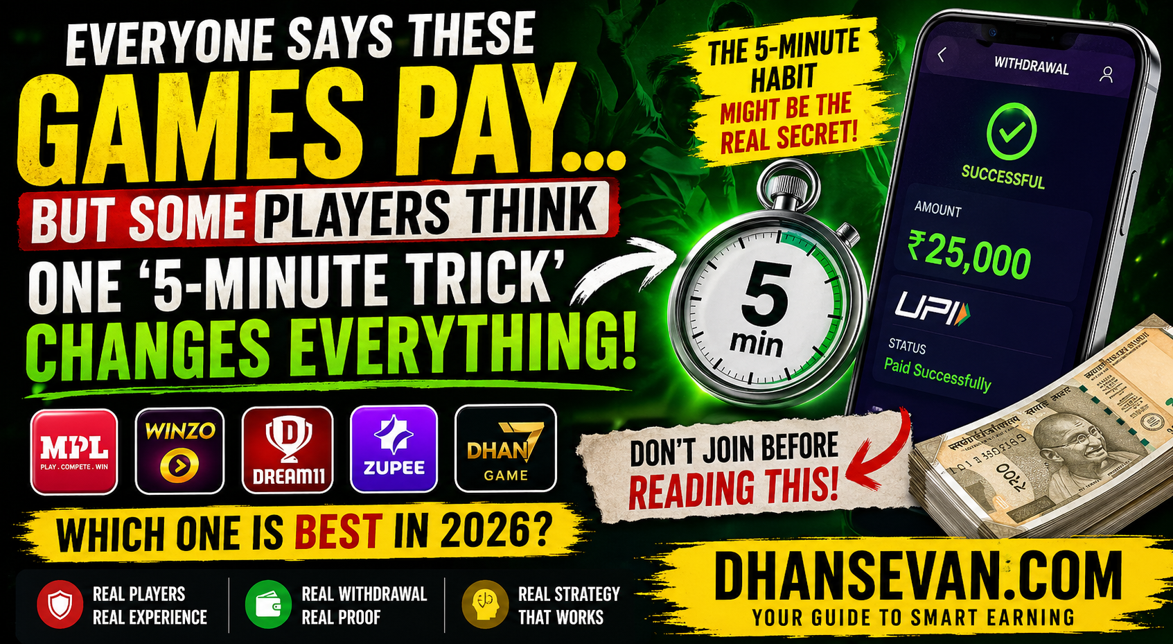 Thumbnail for Everyone Says These Games Pay… But Some Players Think One ‘5-Minute Trick’ Quietly Changes Everything - Dhansevan Gaming News & Tutorials