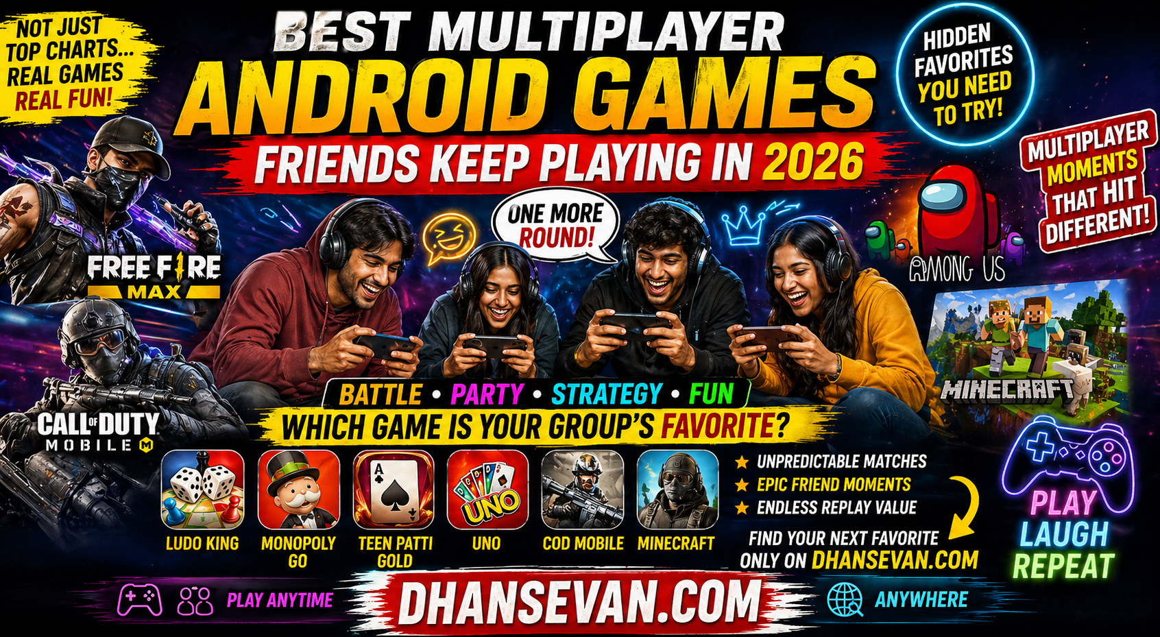 Thumbnail for Most People Search For Multiplayer Android Games… But The Ones Friends Keep Playing In 2026 Usually Aren’t The Obvious Picks - Dhansevan Gaming News & Tutorials