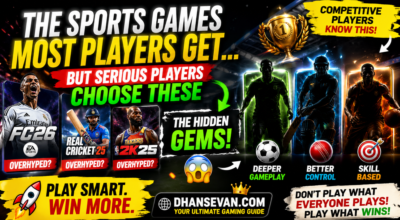 Thumbnail for Most Players Download Famous Sports Games First… But Competitive Mobile Gamers Often Prefer Something Else - Dhansevan Gaming News & Tutorials