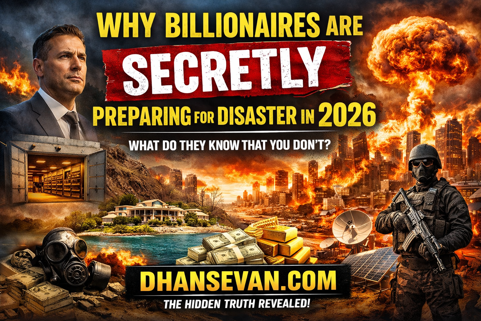 Thumbnail for Stop Ignoring Why Billionaires Are Secretly Preparing for Disaster — What They Know That You Don’t—This Hidden Secret Could Change Your Life in 2026 - Dhansevan Gaming News & Tutorials