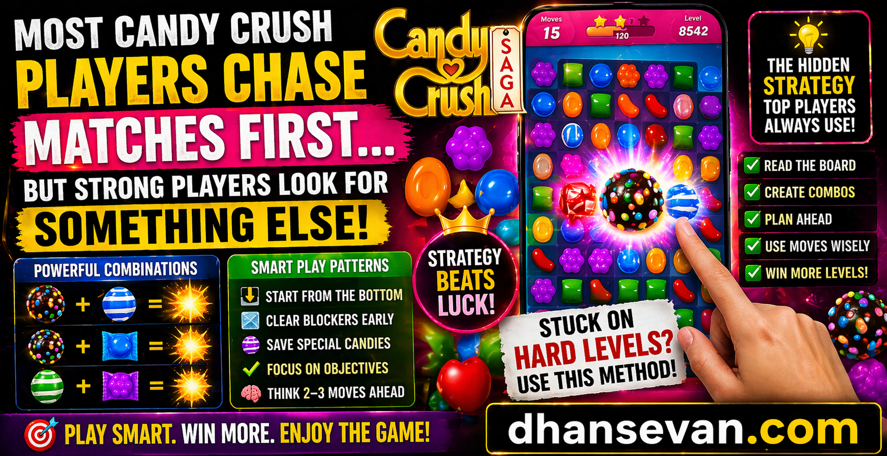 Thumbnail for Most Candy Crush Players Chase Matches First… But Strong Players Usually Look For Something Else - Dhansevan Gaming News & Tutorials