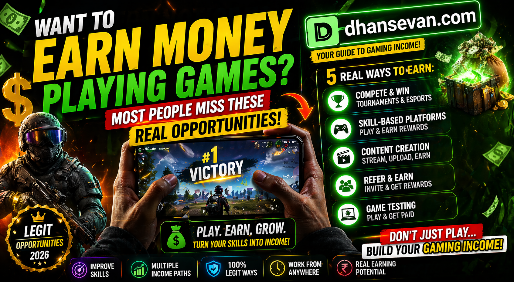 Thumbnail for Many People Search How To Earn Money Playing Games… But Most Miss Where The Real Opportunities Usually Are - Dhansevan Gaming News & Tutorials