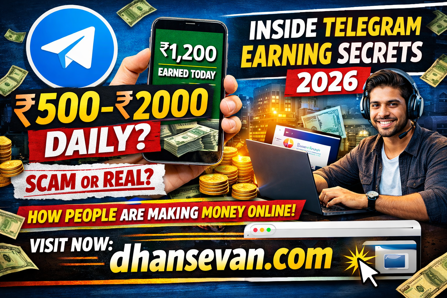 Thumbnail for The Bizarre 5-Minute Trick in Inside Telegram Earning Channels That Pays Real Money (Proof Inside) - Dhansevan Gaming News & Tutorials