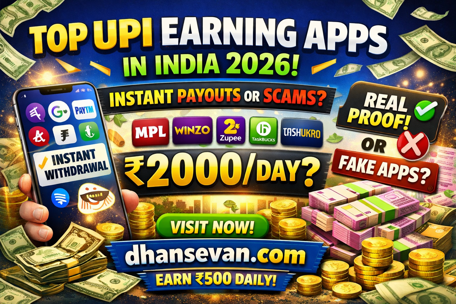 Thumbnail for People Are Quietly Making ₹1000 Daily From Top UPI Earning Apps in India (And It's Legal) - Dhansevan Gaming News & Tutorials