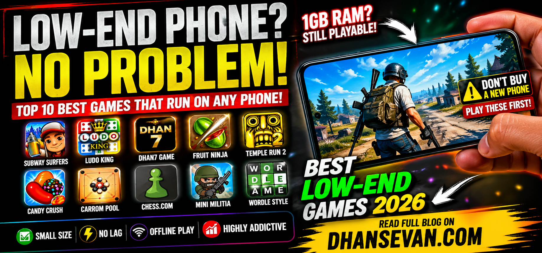 Thumbnail for Most Players Think Low-End Phones Can't Run Great Games… But Experienced Mobile Gamers Often Know Better - Dhansevan Gaming News & Tutorials