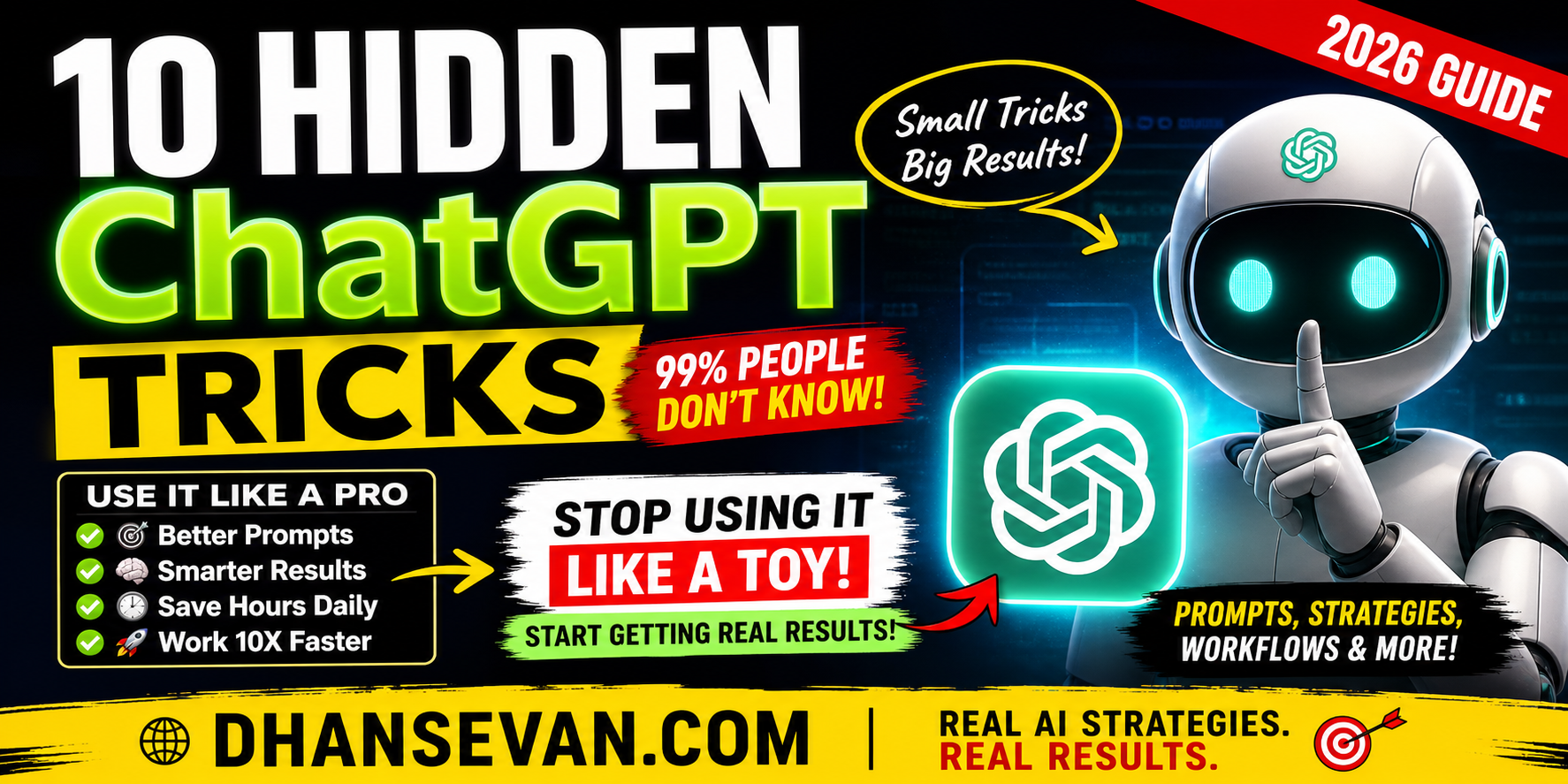 Most People Use ChatGPT Like a Toy… Until They Discover These 10 Small Tricks That Change Everything