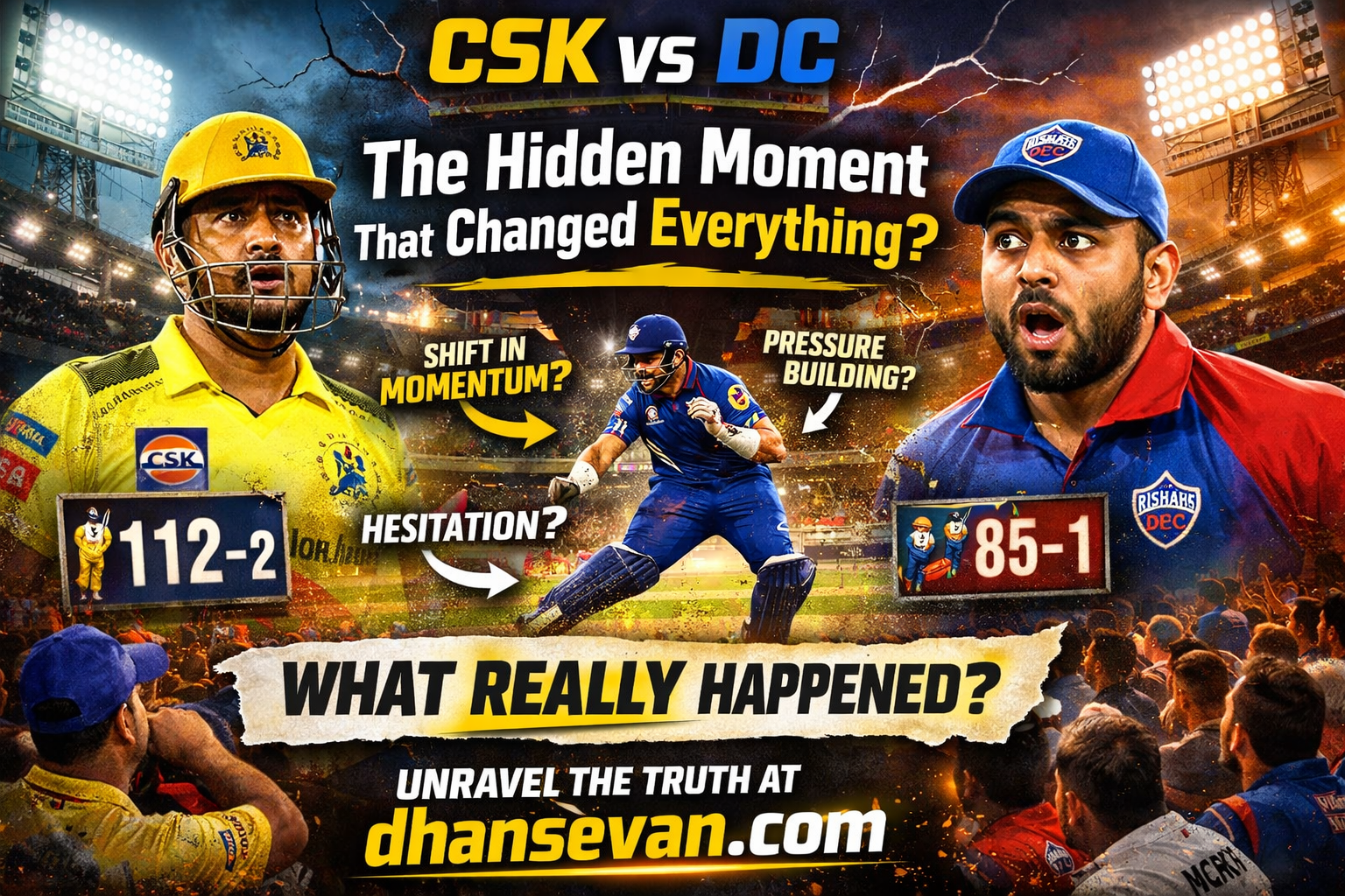 Thumbnail for CSK vs DC Wasn’t Just a Match… This One Moment Quietly Changed Everything - Dhansevan Gaming News & Tutorials