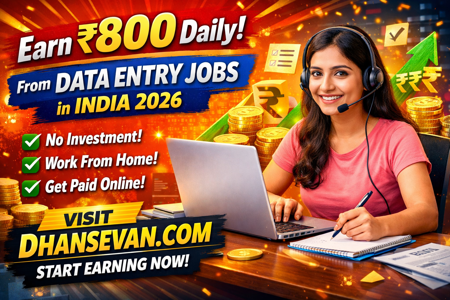 Thumbnail for The Bizarre 5-Minute Trick in Earn ₹800 Daily from Data Entry Jobs in India That Pays Real Money (Proof Inside) - Dhansevan Gaming News & Tutorials