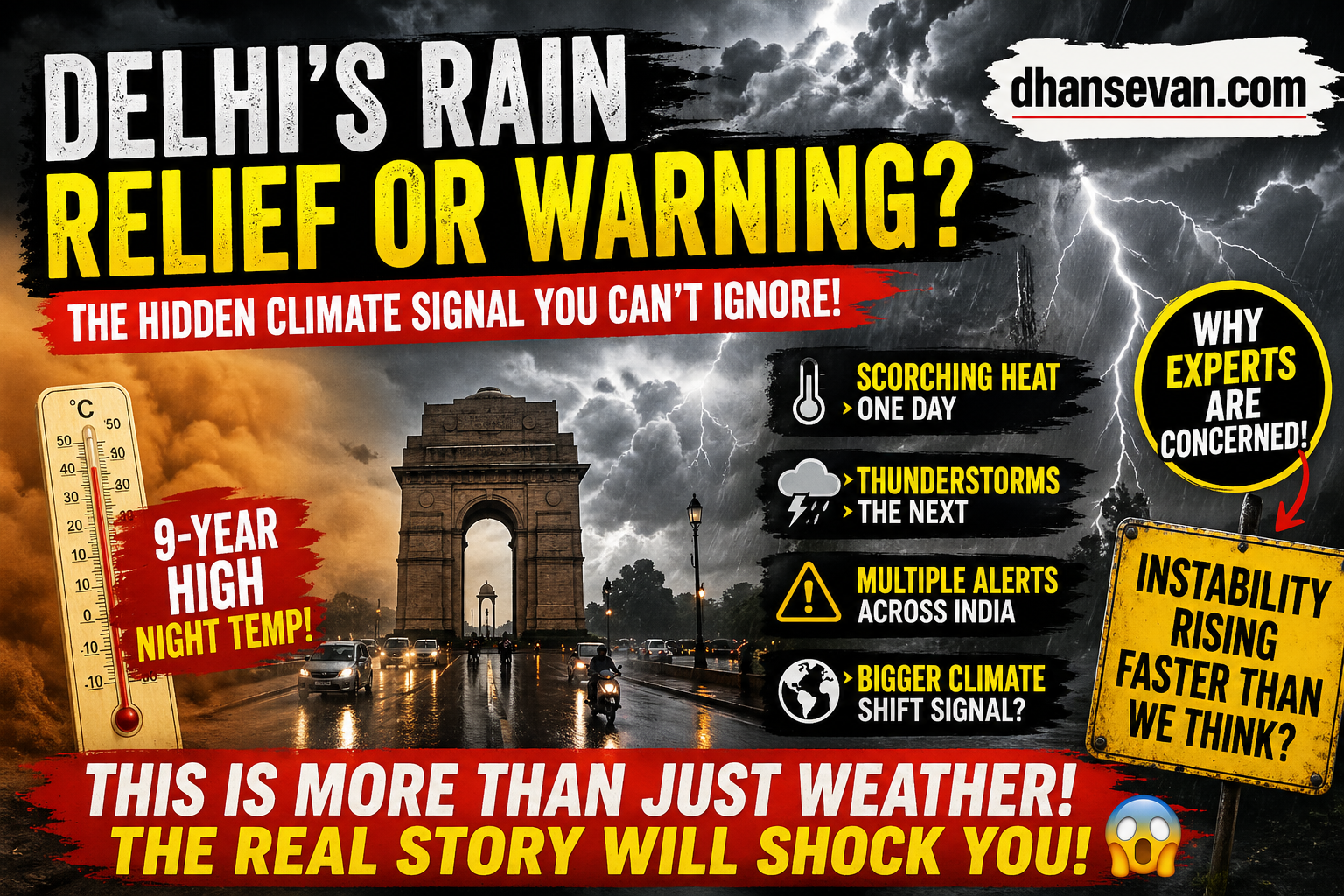 Delhi’s Sudden Rain Relief Looked Like A Weather Shift… But Some Think It Signals Something Much Bigger About An Unstable Season