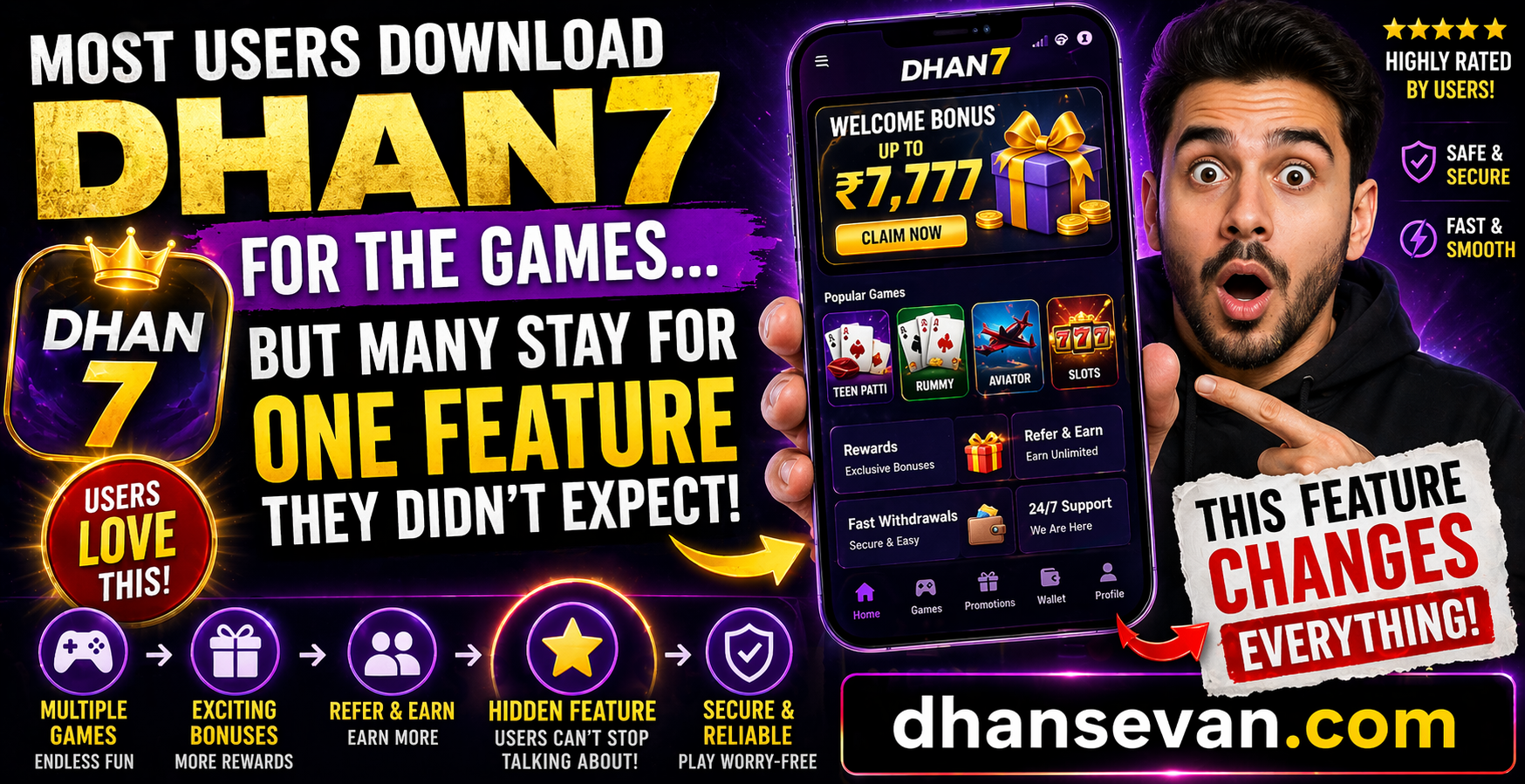 Most Users Download DHAN7 For The Games… But Many Stay For One Feature They Didn’t Expect