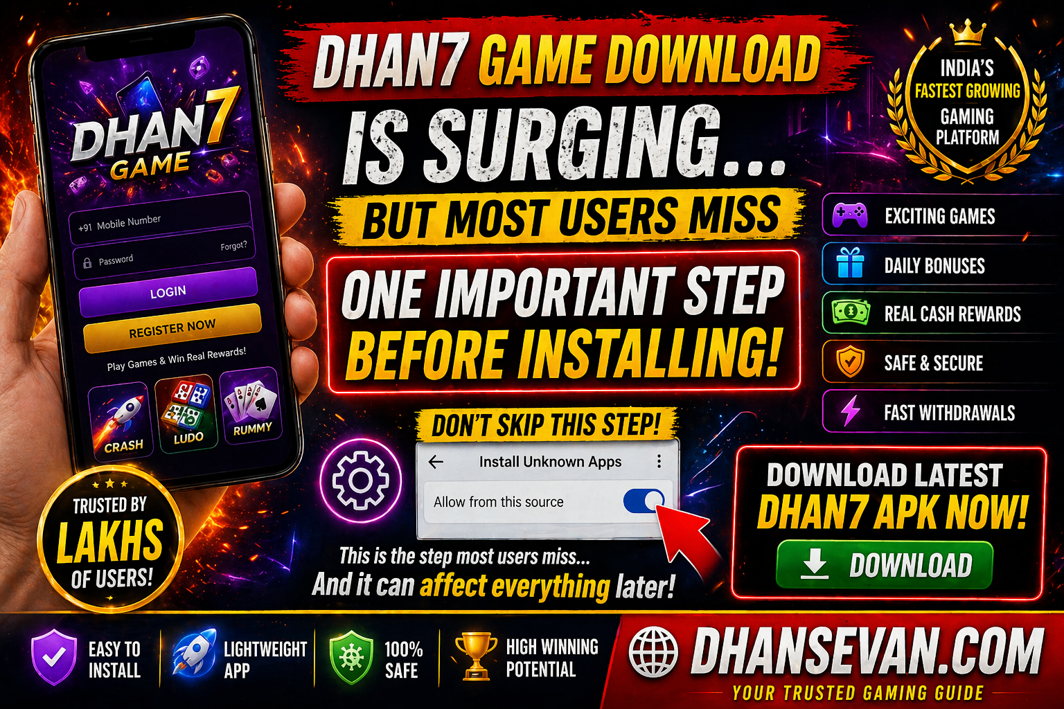 DHAN7 Game Download Is Surging… But Most Users Miss One Important Step Before Installing