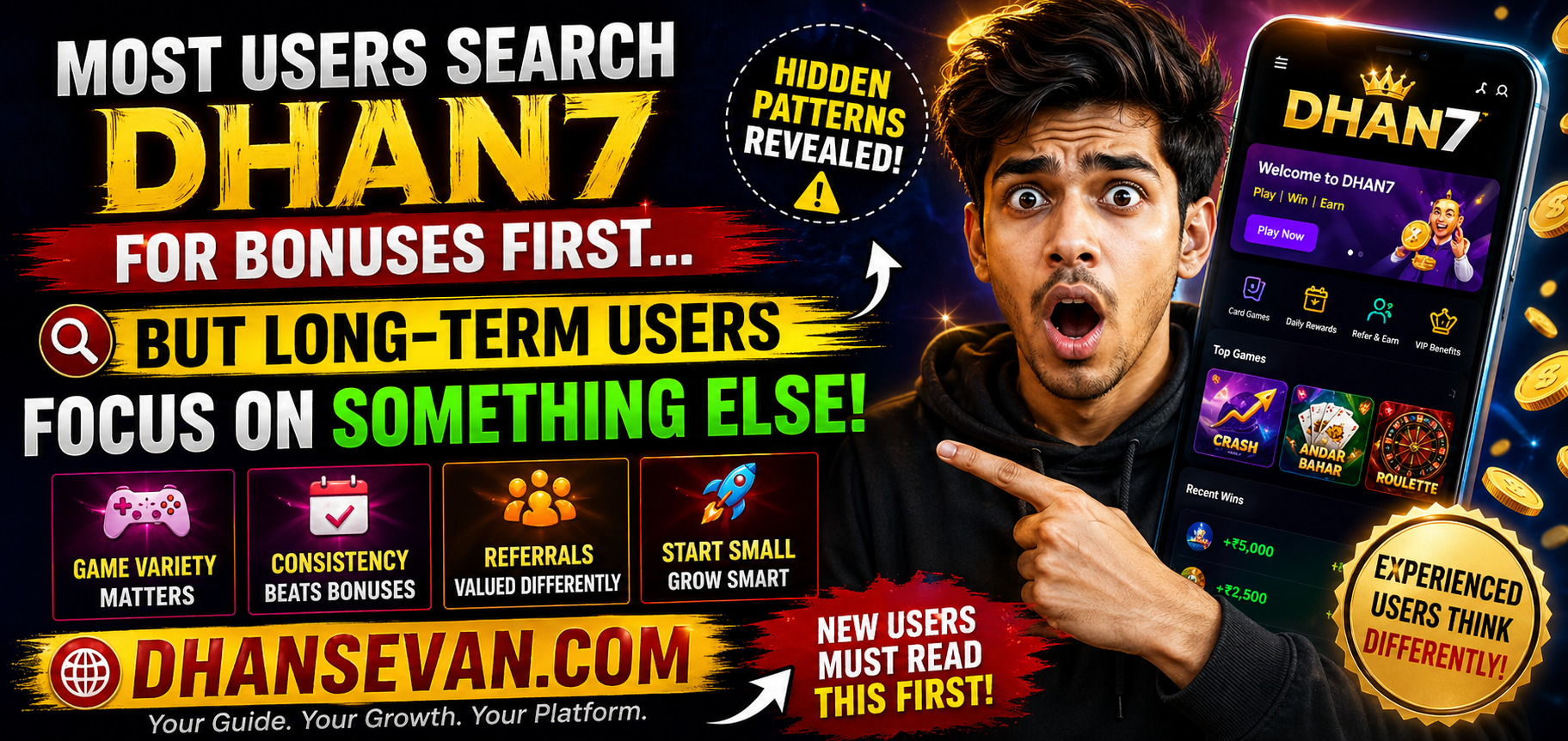 Thumbnail for Many People Search DHAN7 For Bonuses First… But Long-Term Users Often Focus On Something Else - Dhansevan Gaming News & Tutorials