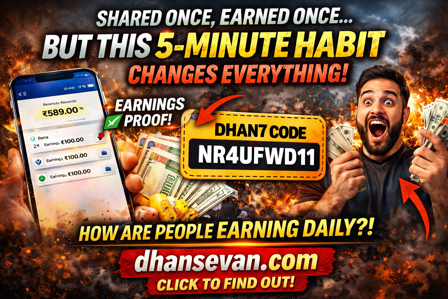 Thumbnail for Most People Share Their DHAN7 Code Once… But This 5-Minute Habit Is Why Some Keep Earning Daily - Dhansevan Gaming News & Tutorials