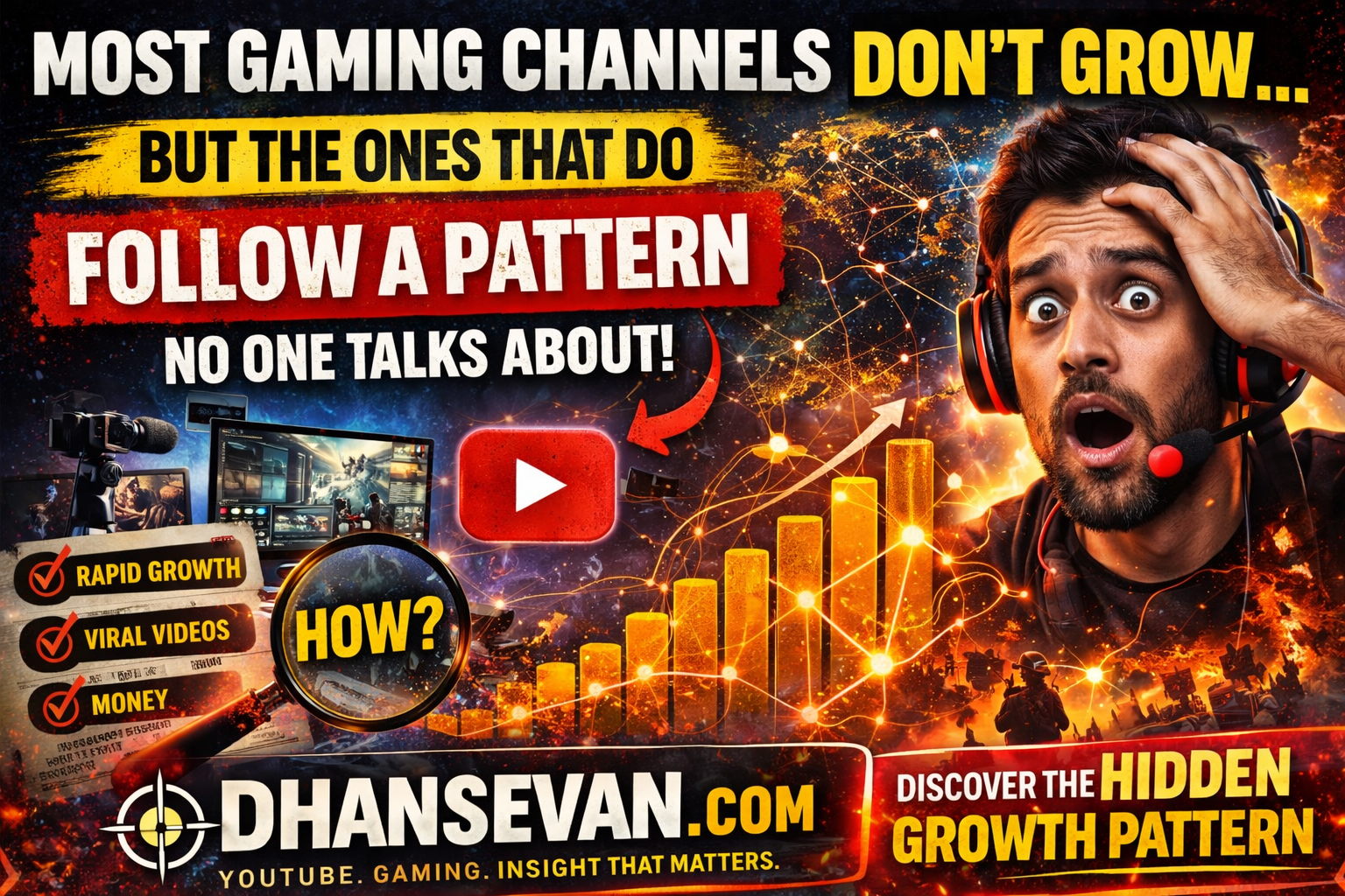 Thumbnail for Most Gaming Channels Don’t Grow… But the Ones That Do Follow a Pattern No One Talks About - Dhansevan Gaming News & Tutorials
