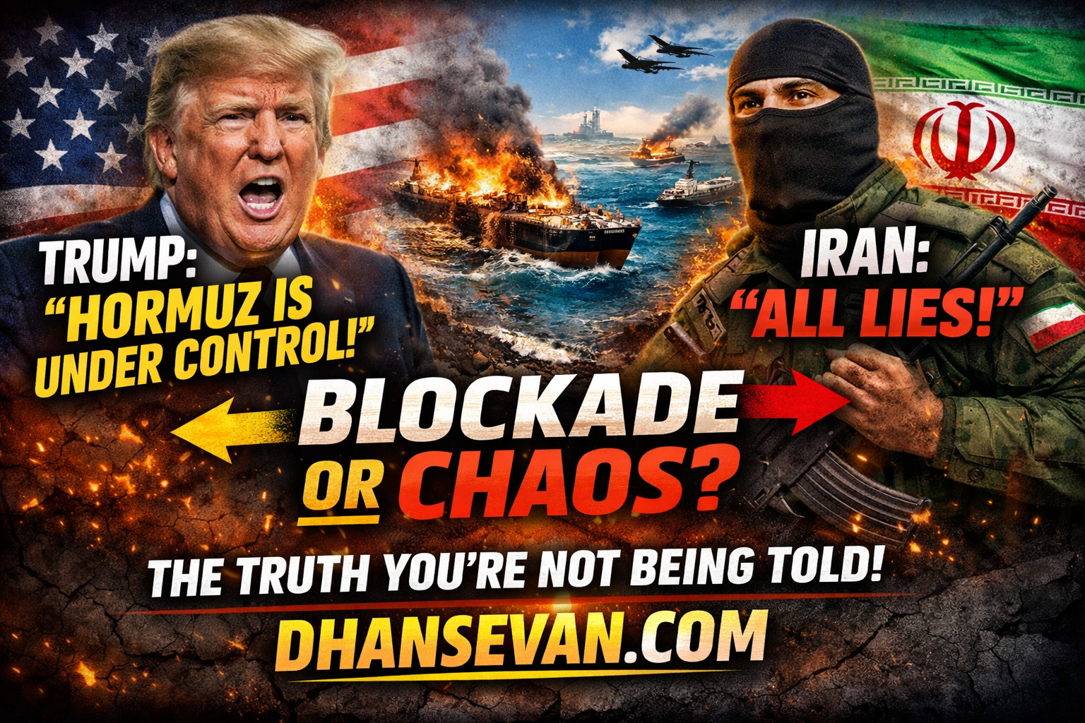 Thumbnail for Trump Said the Hormuz Blockade Was Working… Iran Responded With Something Completely Different - Dhansevan Gaming News & Tutorials
