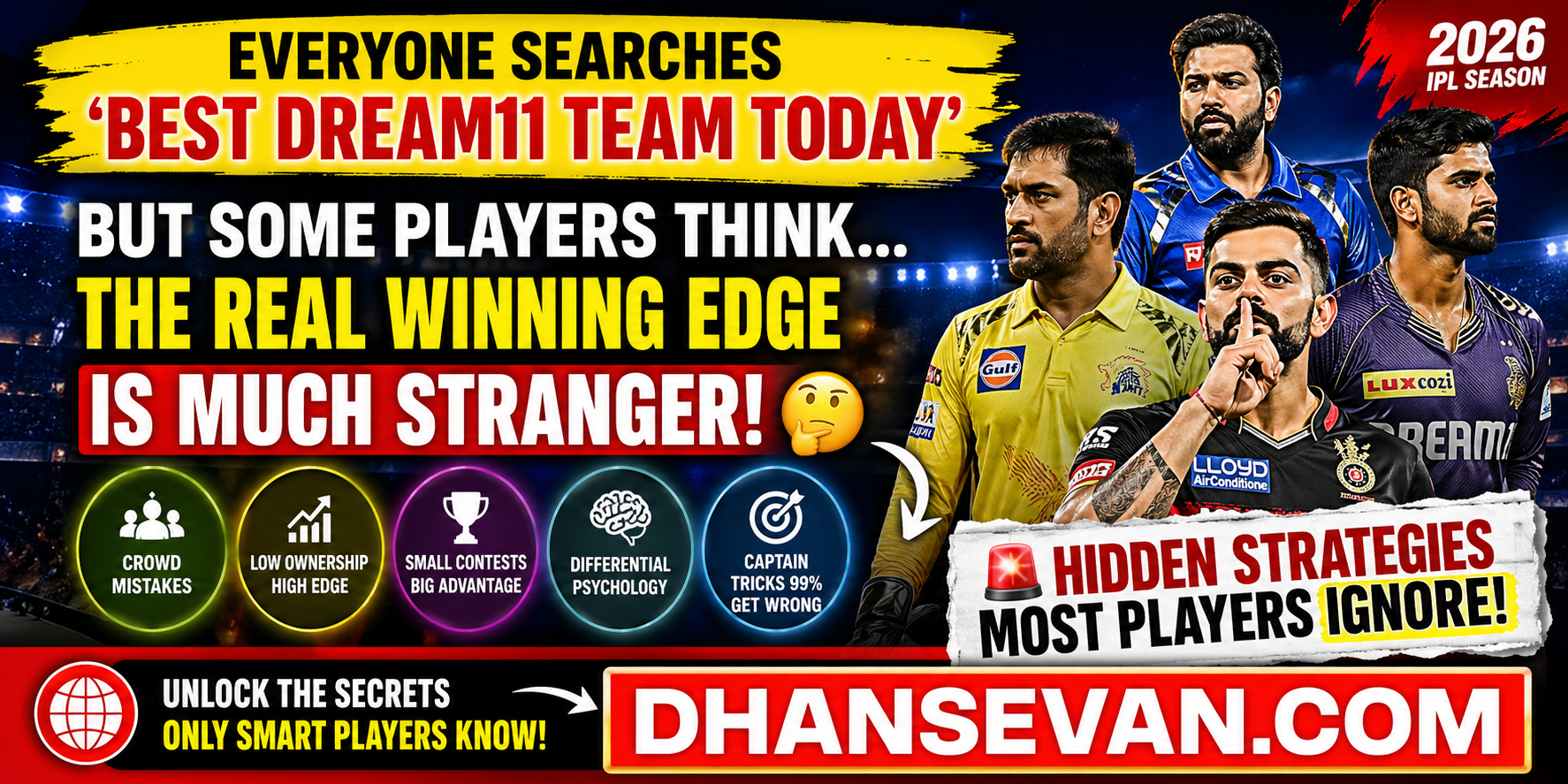 Everyone Searches ‘Best Dream11 Team Today’… But Some Players Think the Real Winning Edge Is Much Stranger
