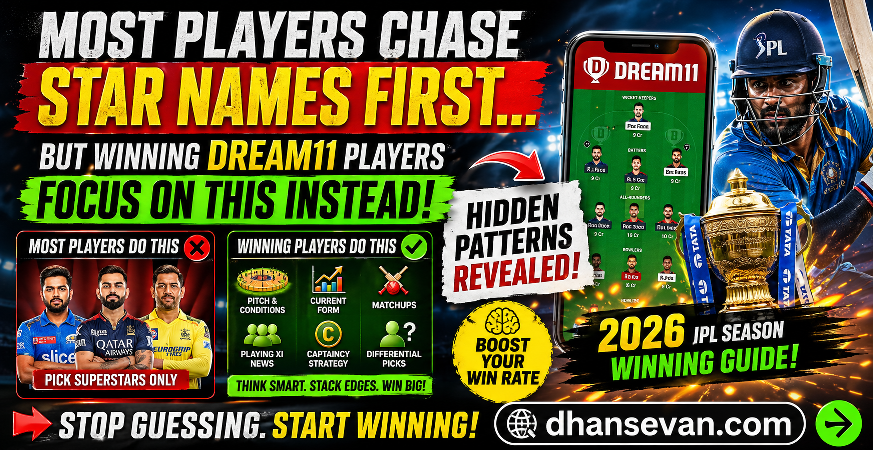 Thumbnail for Most IPL Fantasy Players Chase Star Names First… But Winning Dream11 Players Usually Focus On Something Else - Dhansevan Gaming News & Tutorials