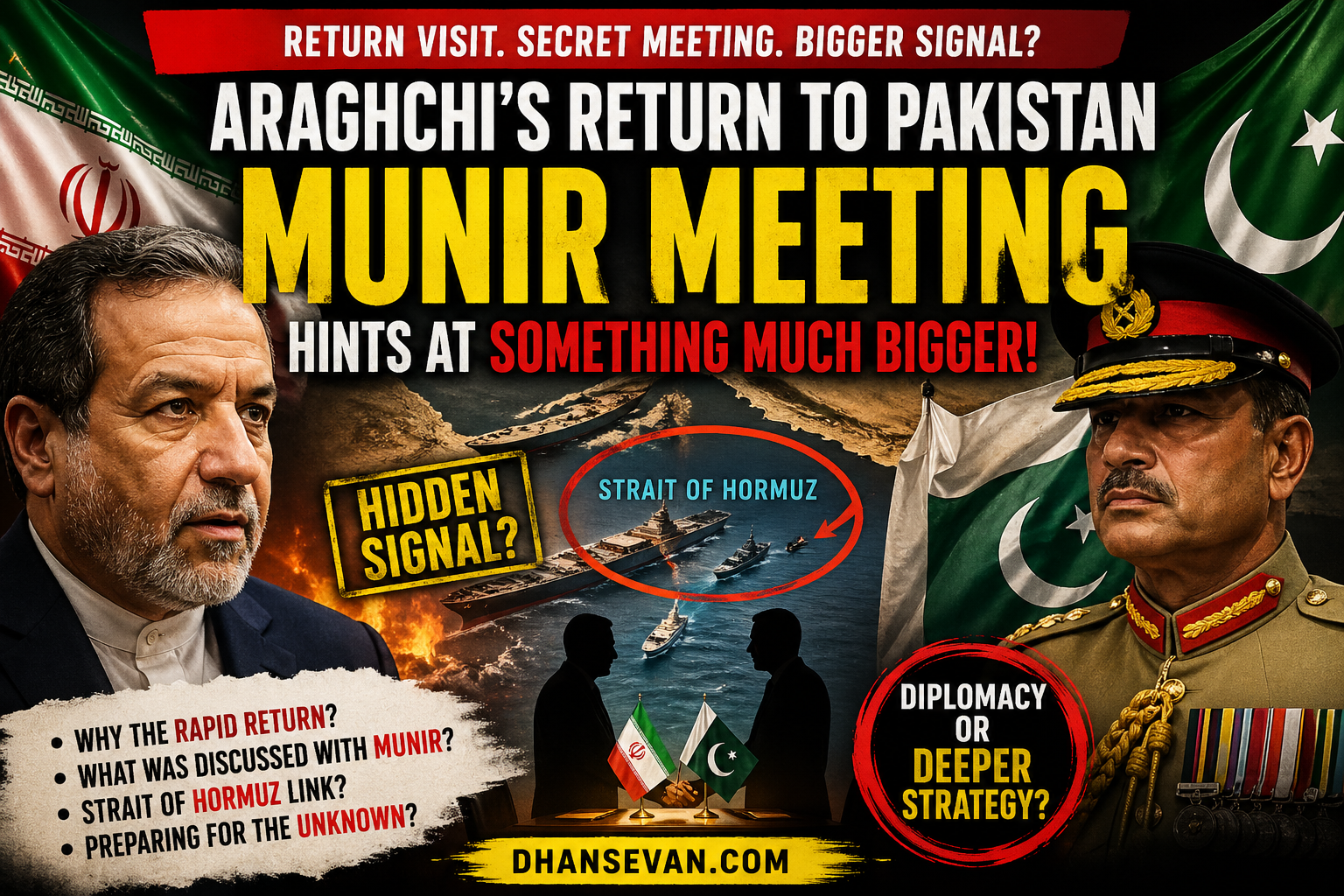 Iran Foreign Minister’s Return To Pakistan Looked Diplomatic… But Some Think The Munir Meeting Signals Something Much Bigger