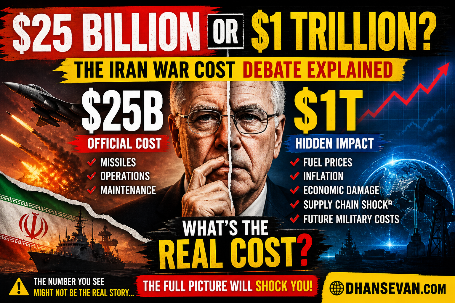 $25 Billion Or $1 Trillion? The Iran War Cost Debate Is Raising A Much Bigger Question About What’s Really Being Counted