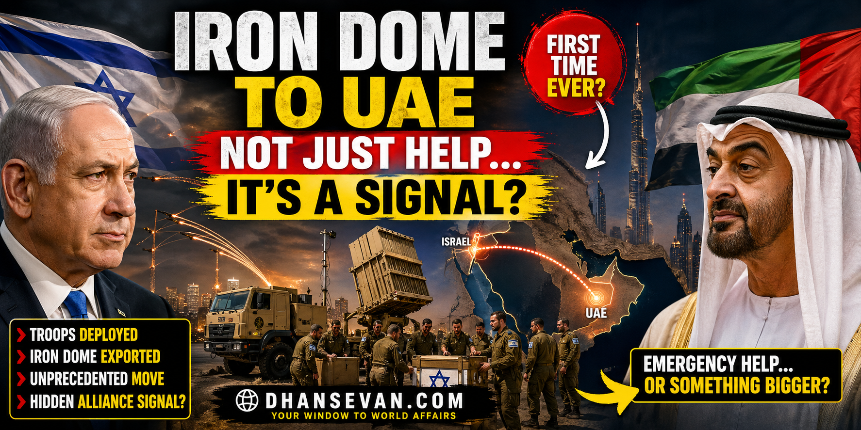 Thumbnail for Israel Sending Iron Dome To UAE Looked Like Wartime Assistance… But Some Think It Signals Something Much Bigger - Dhansevan Gaming News & Tutorials
