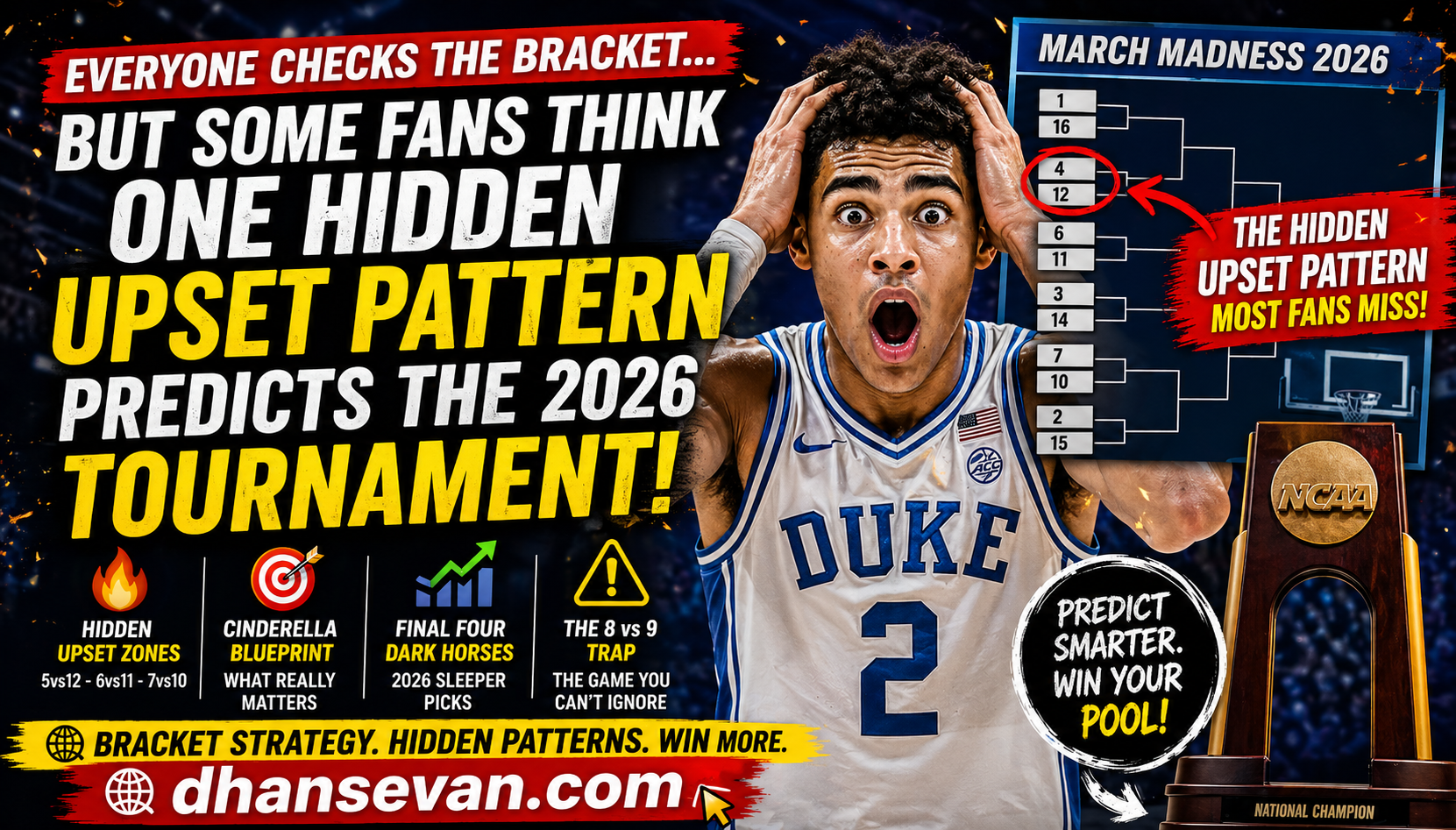 Everyone Checks the March Madness Bracket… But Some Fans Think One Hidden Upset Pattern Quietly Predicts the 2026 Tournament