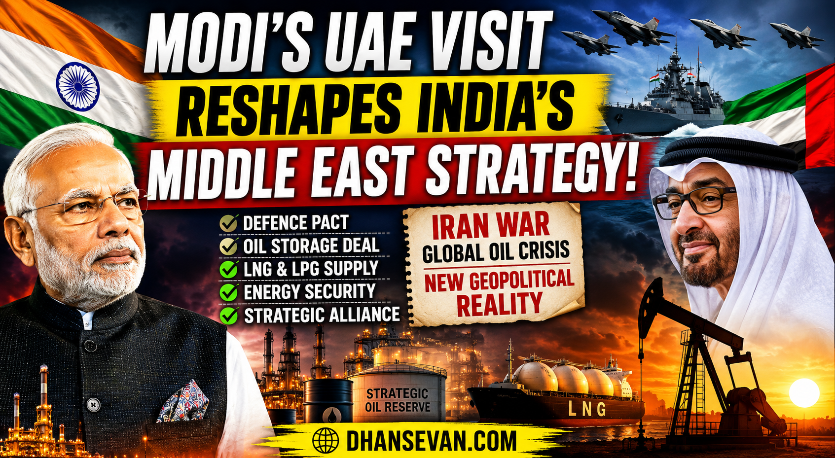 Modi’s UAE Visit Reshapes India’s Middle East Strategy Amid Iran War & Global Energy Crisis