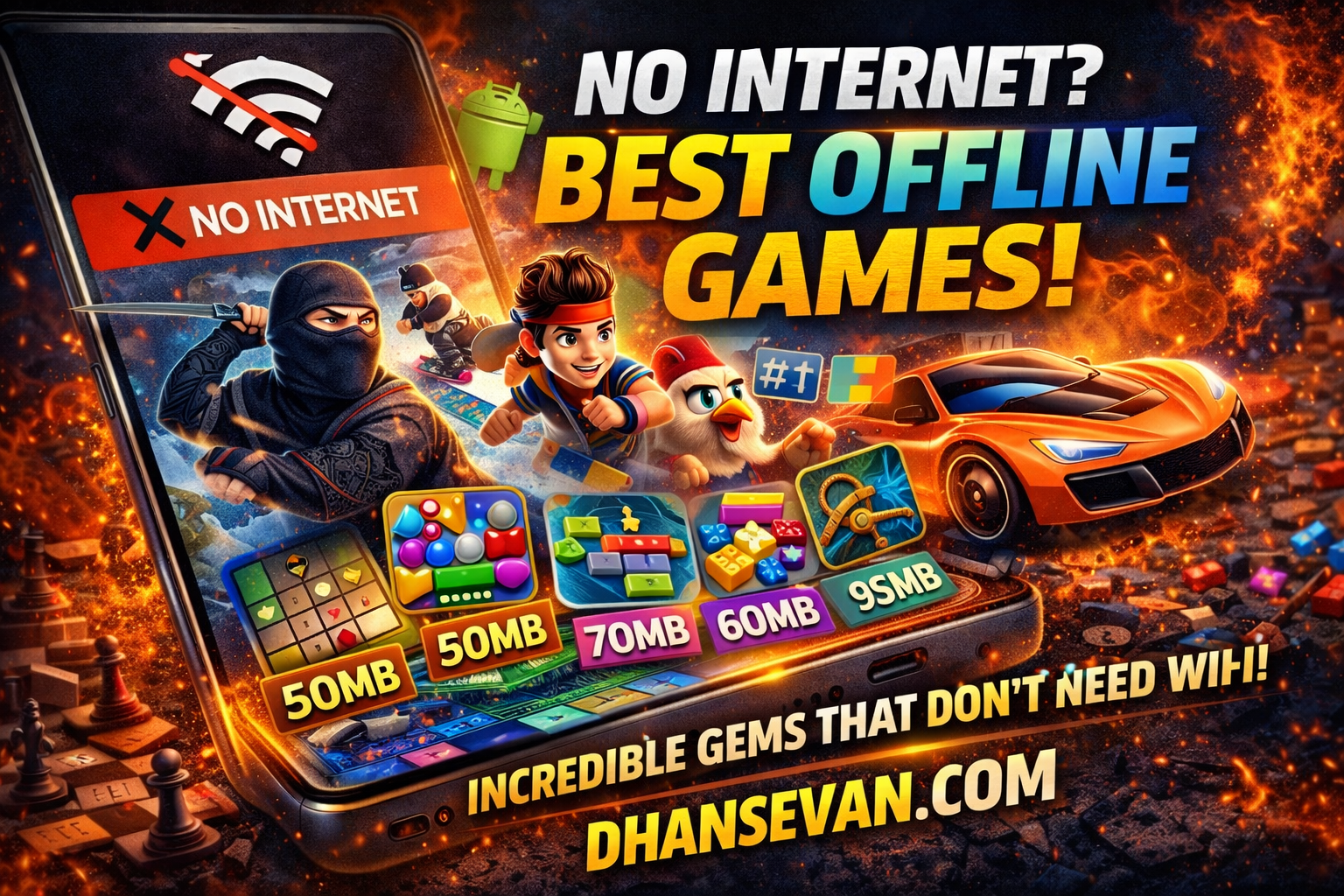 Thumbnail for No Internet? These Android Games Are So Good You Won’t Even Notice You’re Offline - Dhansevan Gaming News & Tutorials
