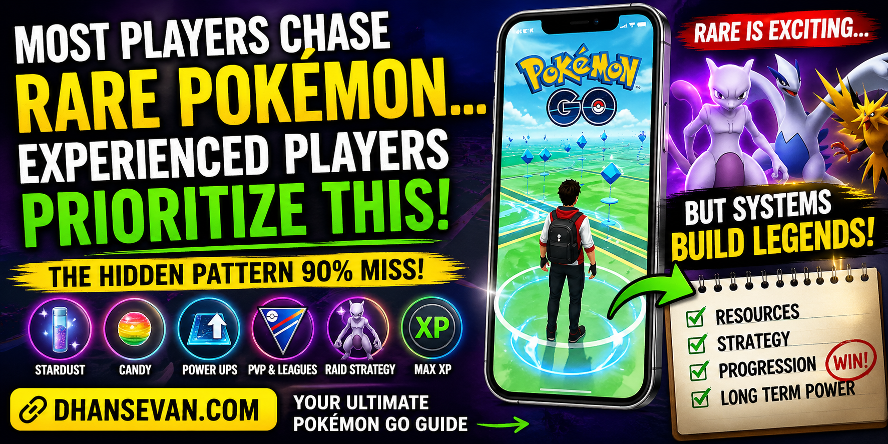 Most Pokémon GO Players Focus On Catching Rare Pokémon First… But Experienced Players Usually Prioritize Something Else
