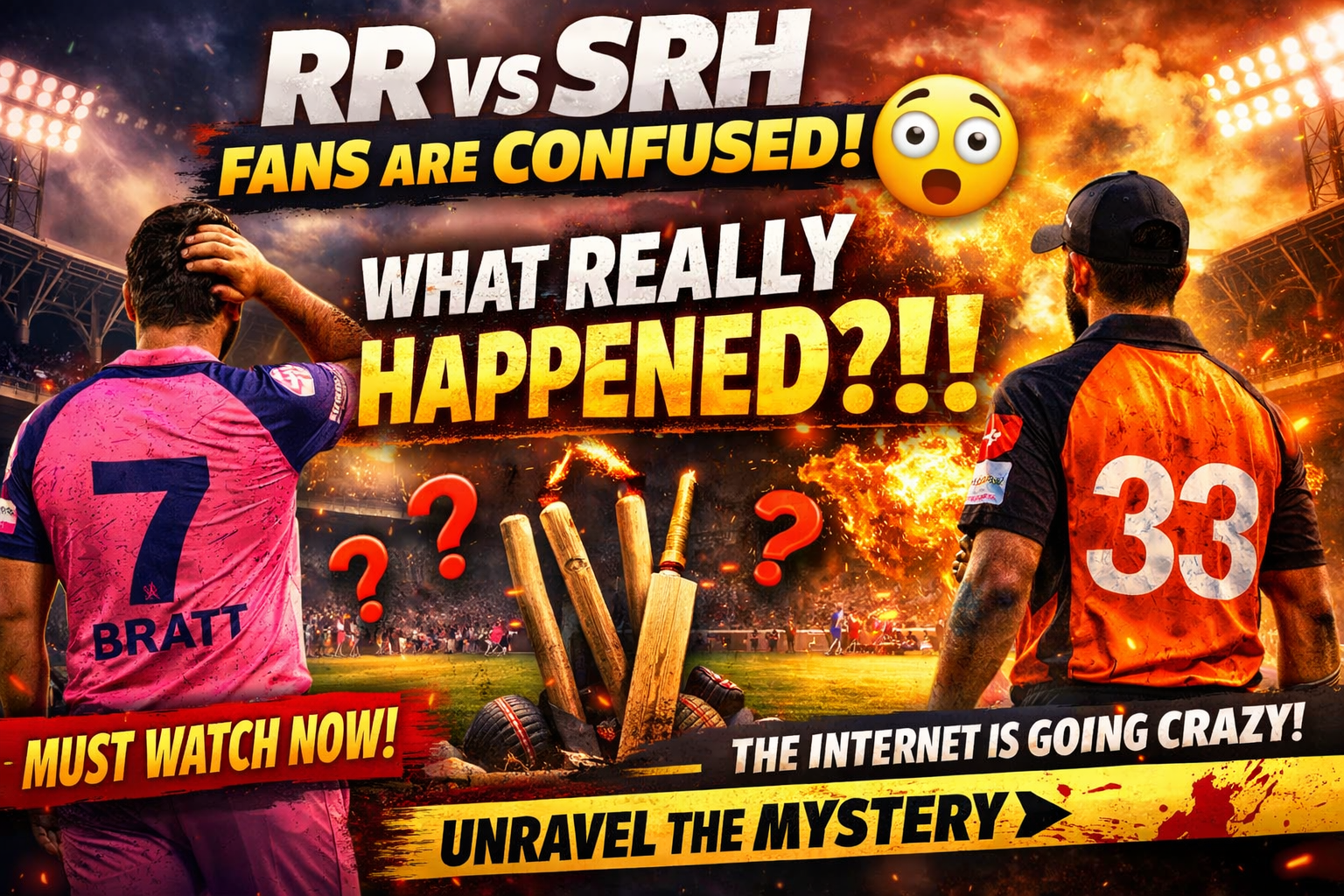 Thumbnail for RR vs SRH Left Fans Confused… And That’s Exactly Why It’s Exploding Online - Dhansevan Gaming News & Tutorials
