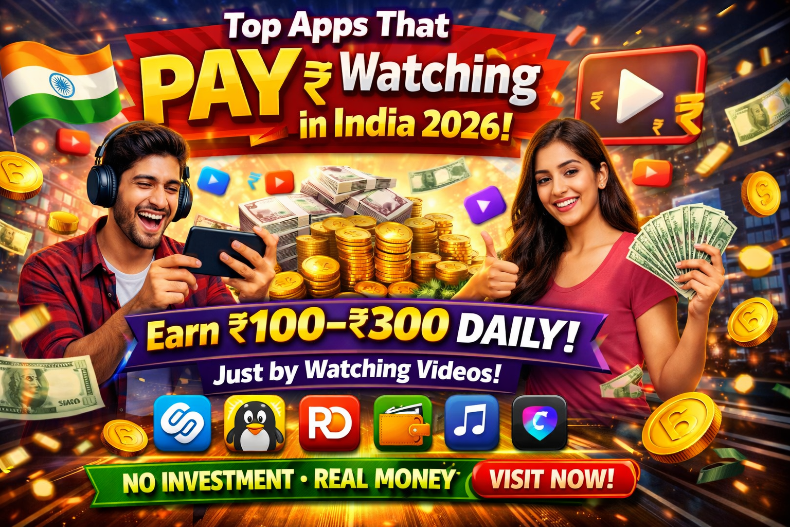 Thumbnail for Stop Playing for Free: How Indians Are Secretly Making Money with Top Apps That Pay for Watching Videos in India - Dhansevan Gaming News & Tutorials