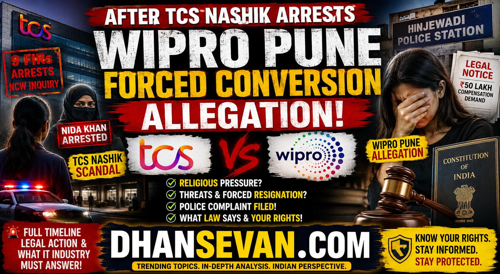 After TCS Nashik Arrests, Ex-Wipro Pune Employee Alleges Forced Religious Conversion: Full Timeline, Legal Action & What India's IT Industry Must Answer
