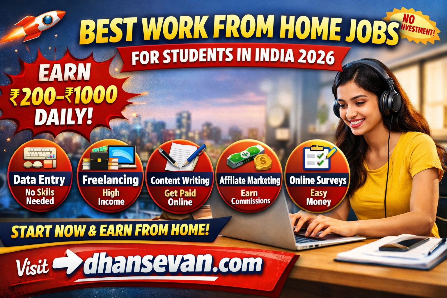 Thumbnail for The Honest Ranking of Best Work From Home Jobs for Students in India That Premium Brands Want Deleted - Dhansevan Gaming News & Tutorials