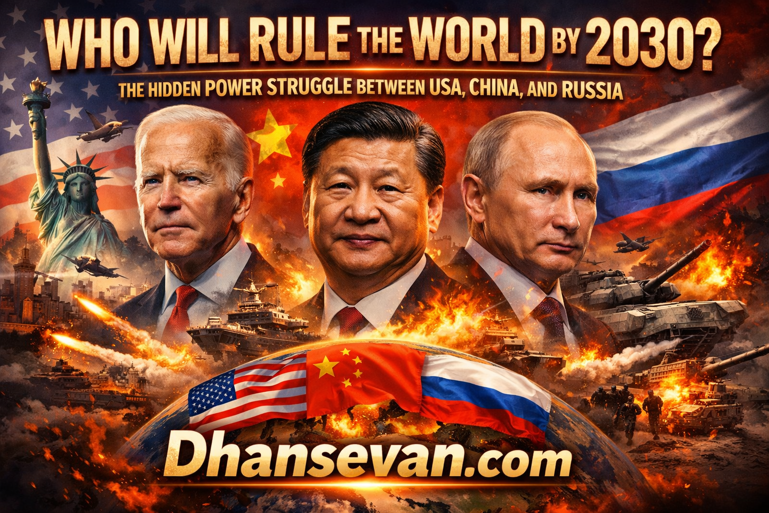 Thumbnail for Stop Ignoring Who Will Rule the World by 2030? The Hidden Power Struggle Between USA, China, and Russia—This Hidden Secret Could Change Your Life in 2026 - Dhansevan Gaming News & Tutorials